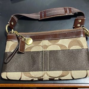 ‼️SALE‼️ Small Coach Signature Purse Shoulder Bag NWOT